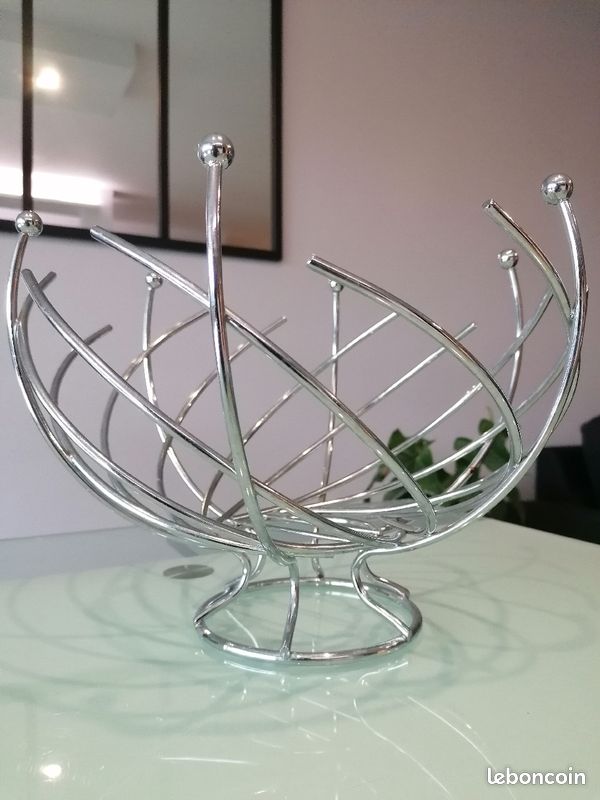 Coupe à fruits design inox (image 2)