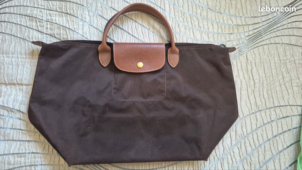 Sac Longchamp M marron (image 1)