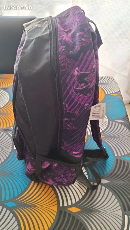 Sac a dos violet fleurs cheval miss melody