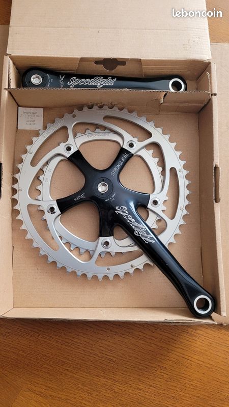Stronglight Crankset 170 Mm Double 52-42t 9/16 Pedal Threads 6, 7 or 8