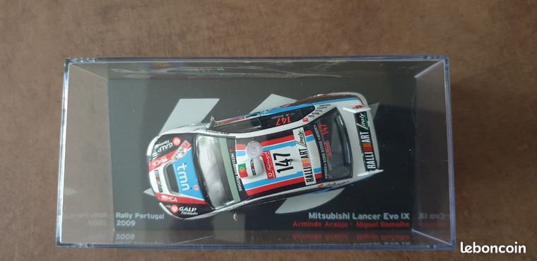 Modèle Réduit Mitsubishi Lancer Evo IX Rallye Du Portugal 2009, échelle 1:43, Ixo - Neuf