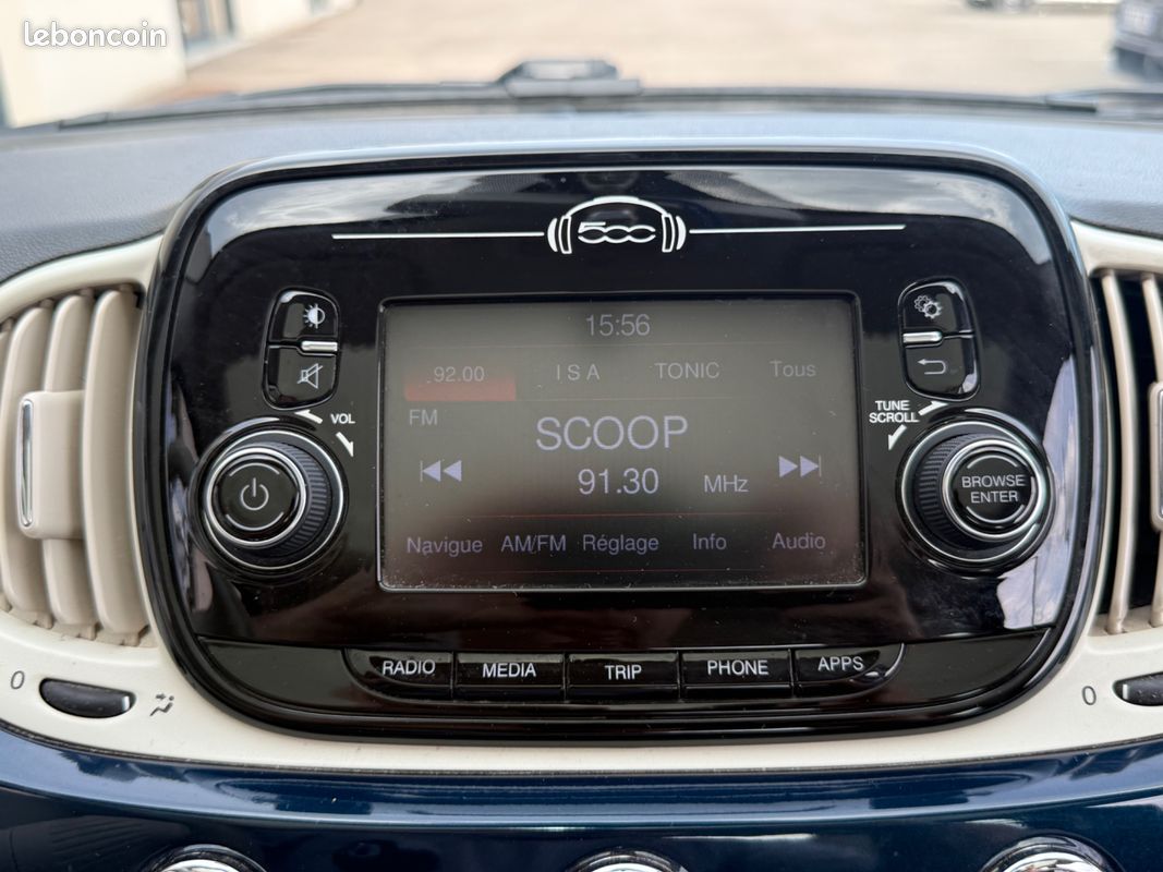 Fiat 500 1.2 70 lounge / distribution neuve / clim / toit panoramique / radars de recule / vitre electrique (image 15)