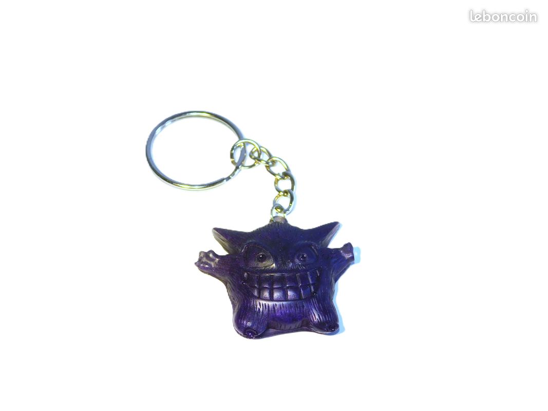 Porte clé Éctoplasma Pokémon violet en résine (image 3)