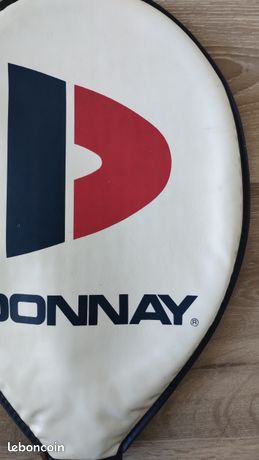 Housse Raquette De Tennis Vintage DONNAY – Années 70, Motif écossais