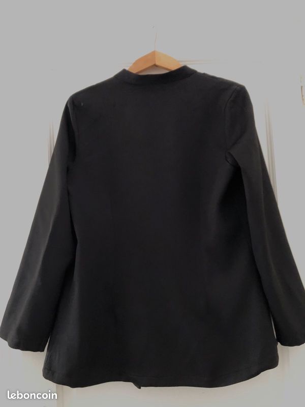 Veste femme noire mi/saison Taille 38 neuve avec (image 2)