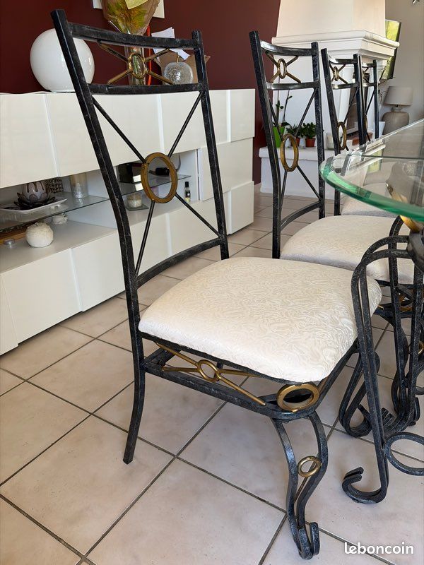 Chaises fer forgé (image 1)