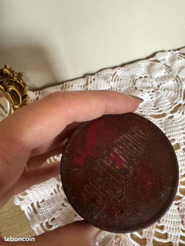 Ancienne Boite à Medicaments Formocarbine Naphtolée en Métal Rouge et Jaune Vintage Années 40 (image 5)