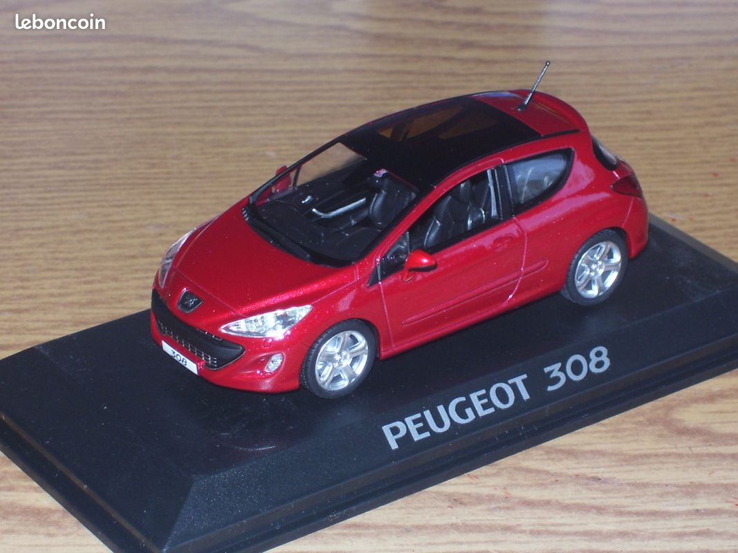AUTO PEUGEOT 308 R -02, AUTO IN OROLOGIO MINIATURA AUTO PEUGEOT 308 R -02, AUTO IN OROLOGIO MINIATURA