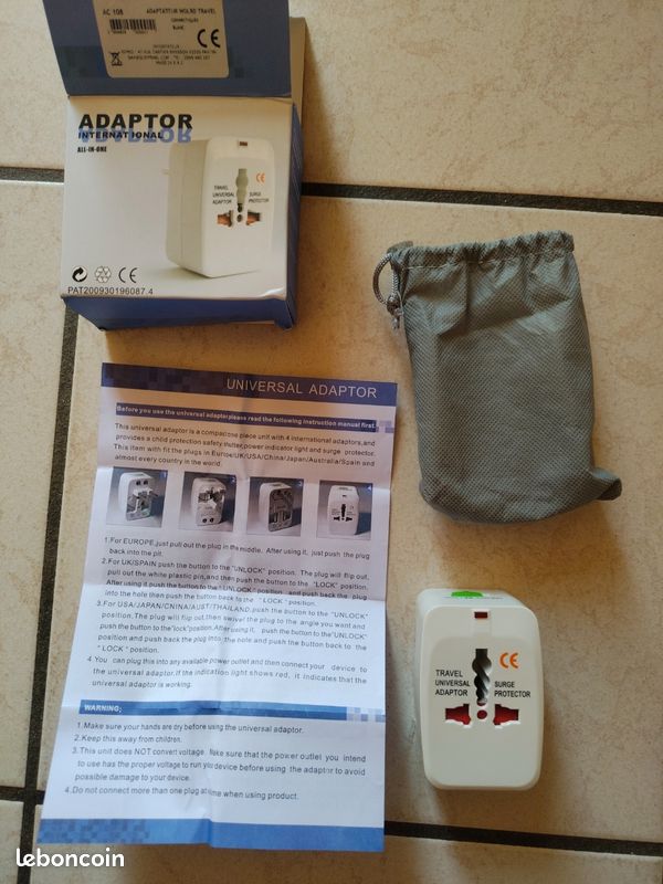 Adaptateur secteur universel/international (image 4)