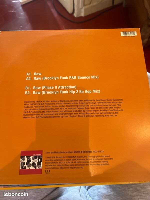 Vinyles melky sedeck hip-hop électronique musique 🎵 (image 2)