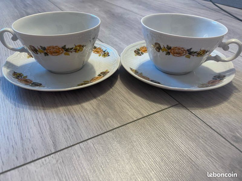 2 tasses et coupelles (image 2)