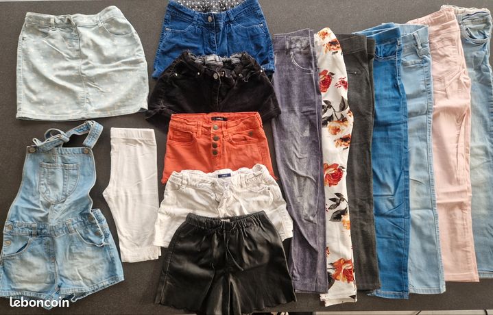 Lot De Vêtements Fille Taille 12 Ans - Toutes Saisons - Très Bon état