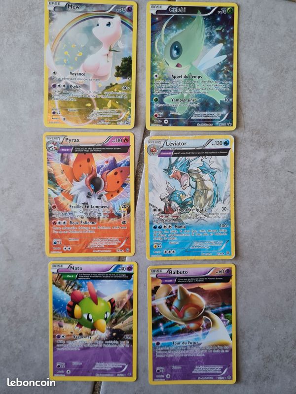 Pokemon 6 cartes semi full art officiel pas d envoie (image 1)
