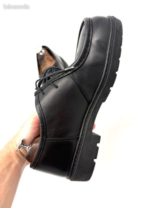 Derbies Bourget Parachoc Femme Cuir Noir 5UK – 38FR 🇫🇷 (image 8)