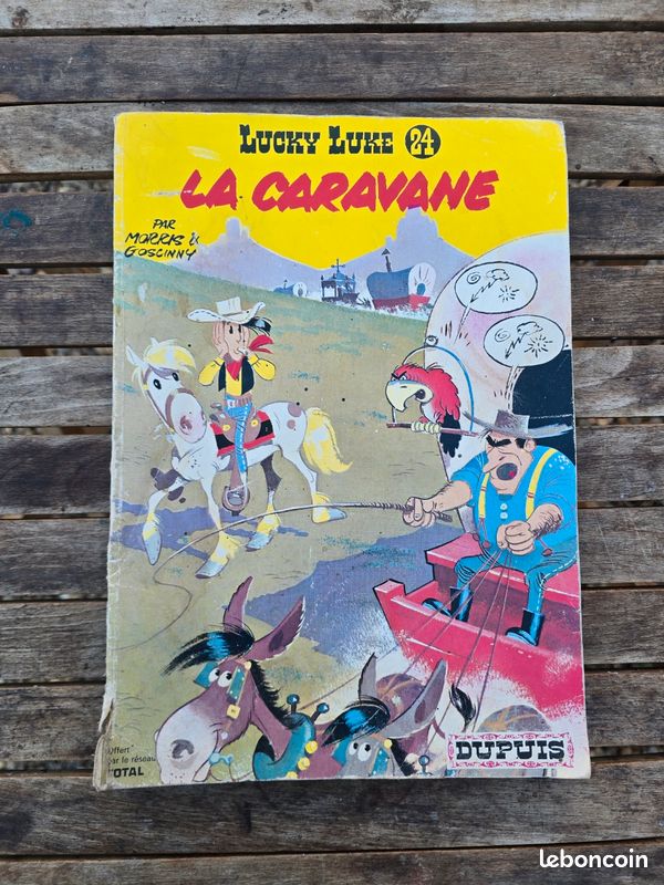 BD Lucky Luke - La Caravane (Édition Vintage Total 1972) (image 1)