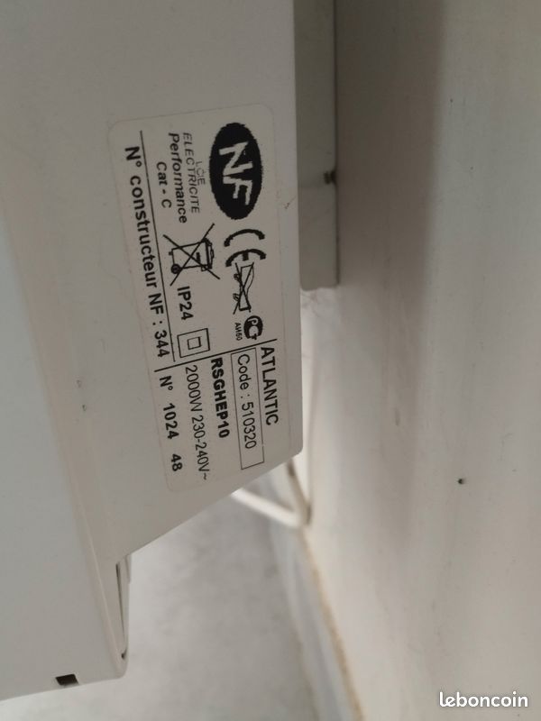 Radiateur électrique fixe (image 2)