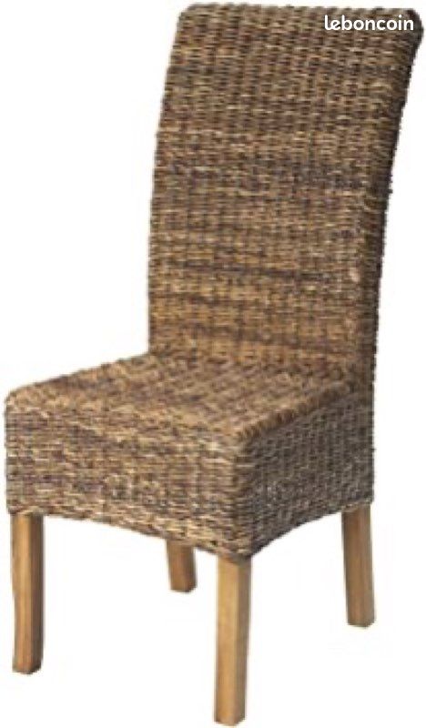 2 Chaises rotin ( abaca naturel) (image 2)