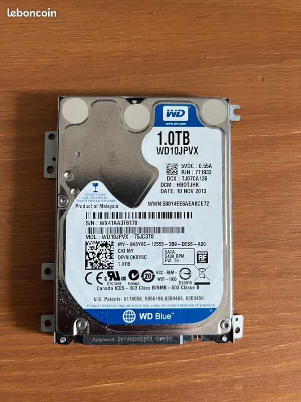 Disque WD Blue 1Tb (image 1)
