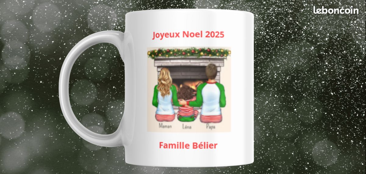 Mug Parent Pour Noël - Personnalisé