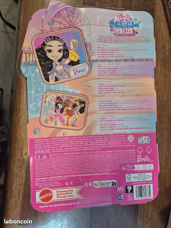 Poupee barbie dream besties skate party neuve (image 4)