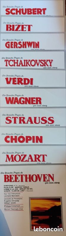 Lot 10 vinyle 33 tours Musique classique- les grandes pages que vous aimez (image 1)