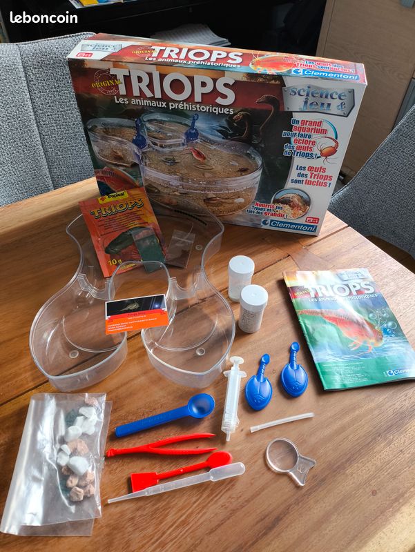Triops les animaux prehistoriques - labo science et jeu - clementoni - 52565 - aquarium