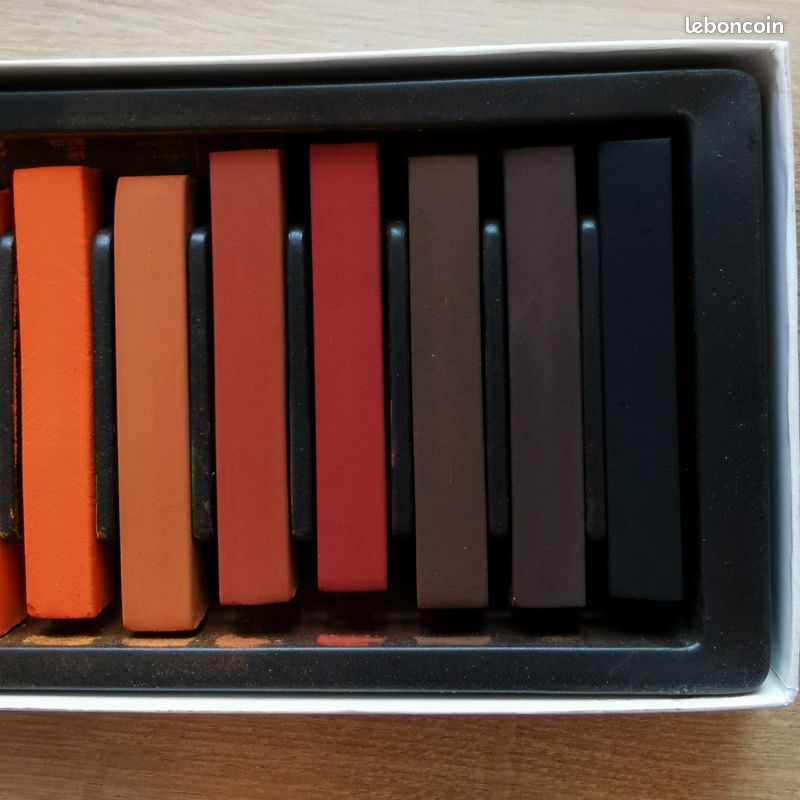 Mungyo Set de 12 Crayons secs carrés Sanguine (image 2)