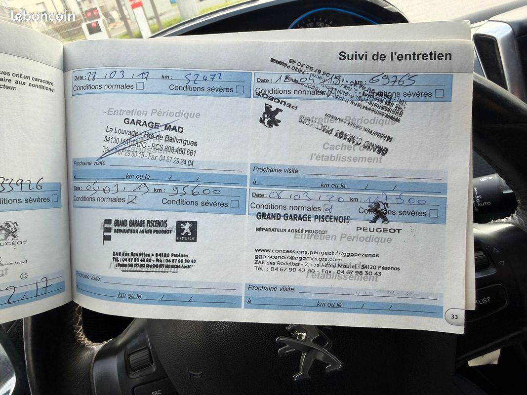 Peugeot 2008 1.6EHDI ALURE CARNET ENTRETIEN SUIVI KIT DISTRIBUTION NEUVE GPS PAIEMENT 4 OU 10 FOIS (image 7)