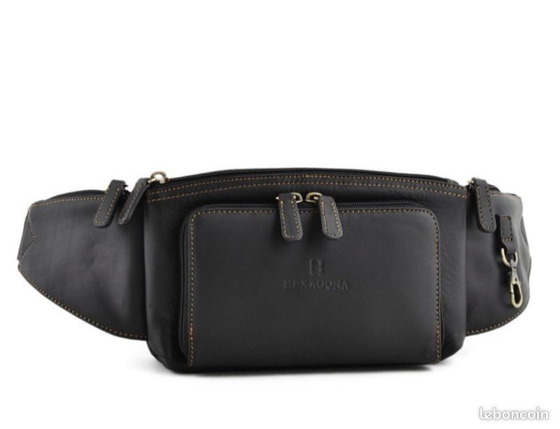 Sacoche Banane Hexagona Cuir vachette souple Accessoires - Main Image