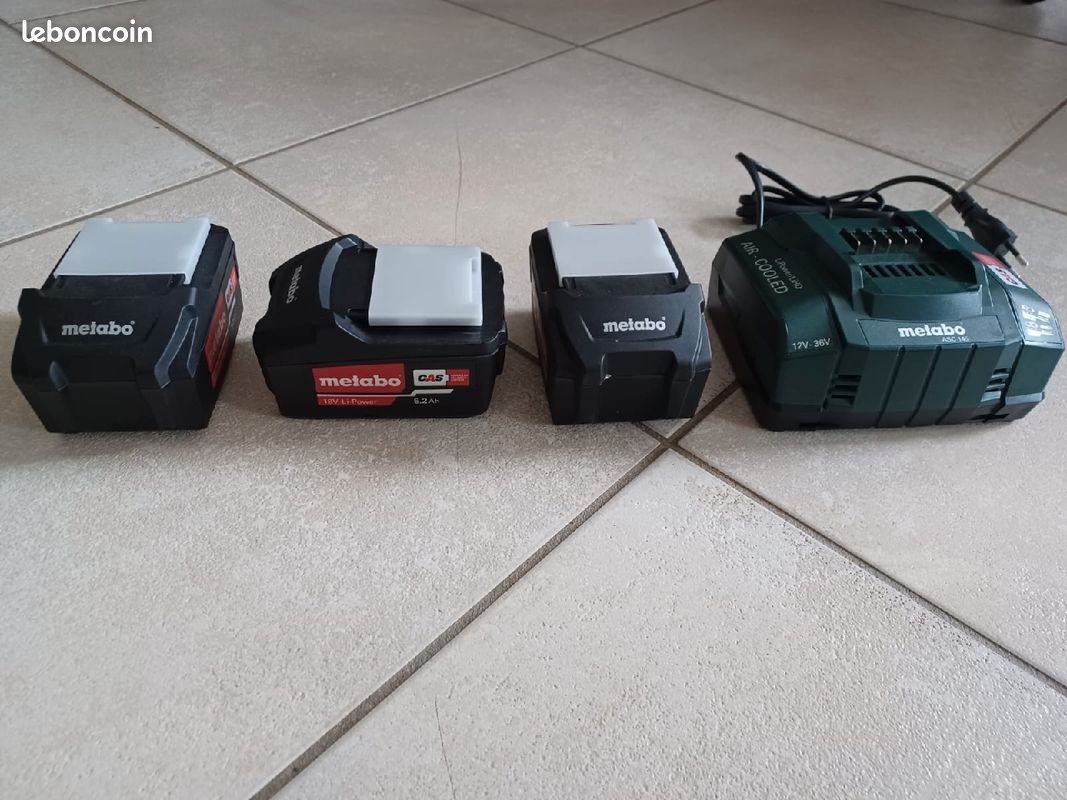 Batteries et chargeur METABO pack neuf (image 1)