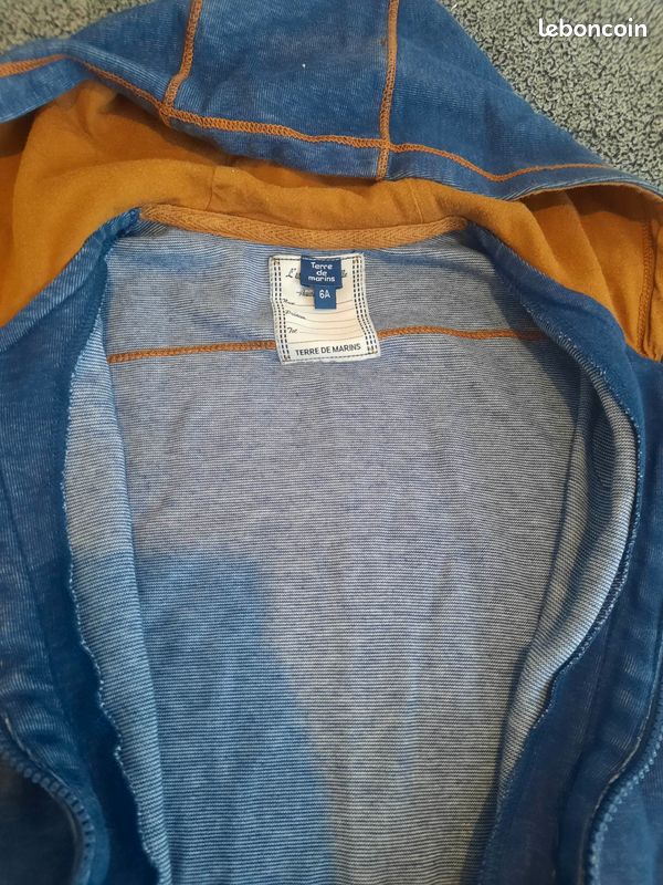 Veste gilet zippé 6 ans terre de marins (image 3)