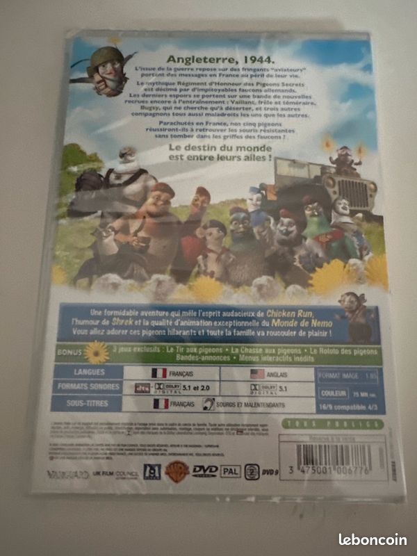 Vaillant Pigeon de combat DVD neuf sous blister (image 2)