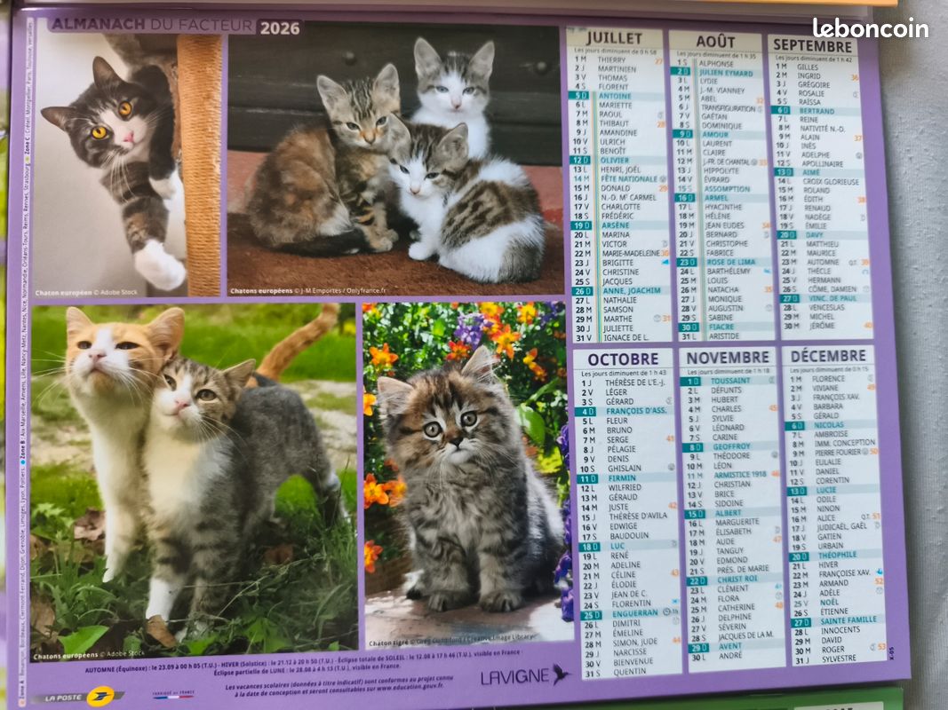 Calendriers Oberthur 2026 (image 7)