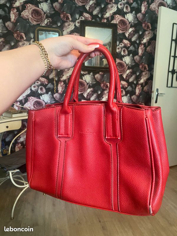 Sac à main cuir rouge Torrente Accessoires Bagagerie