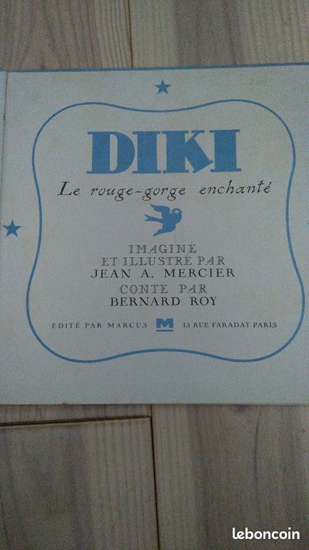 Livre conte pour enfant Dikki édition originale et numérotée de 1943 (image 2)