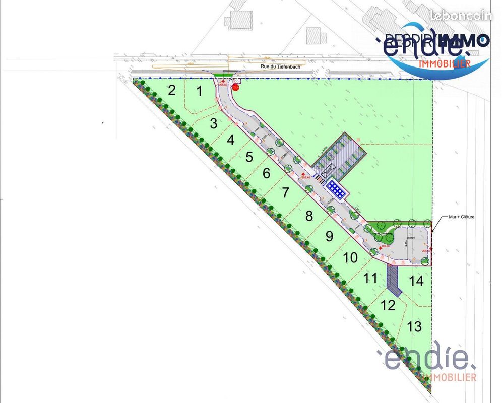 Terrain 346 m² · à Colmar · 346 m² · 153 000 €