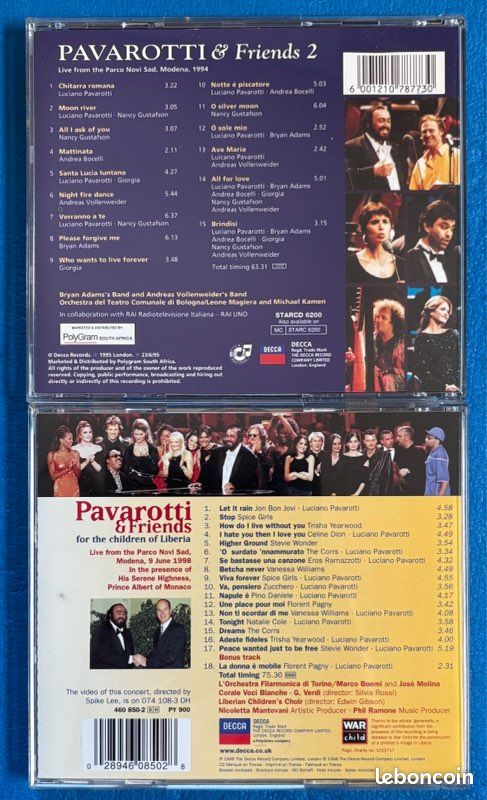 Lot cd Pavarotti & friends (image 2)