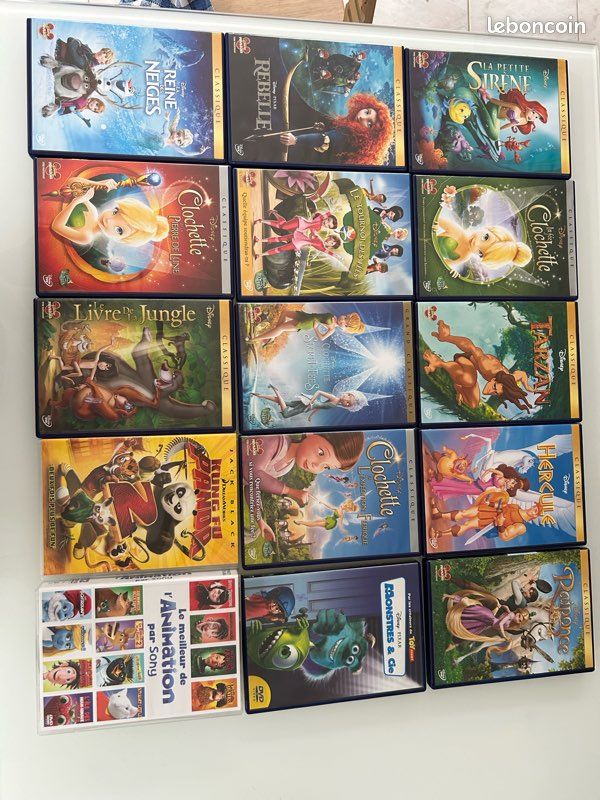 Lot 26 DVD enfants Disney et Sony (image 1)