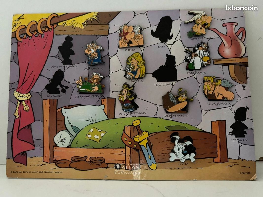 Liste des 29 pins Astérix - Editions Atlas