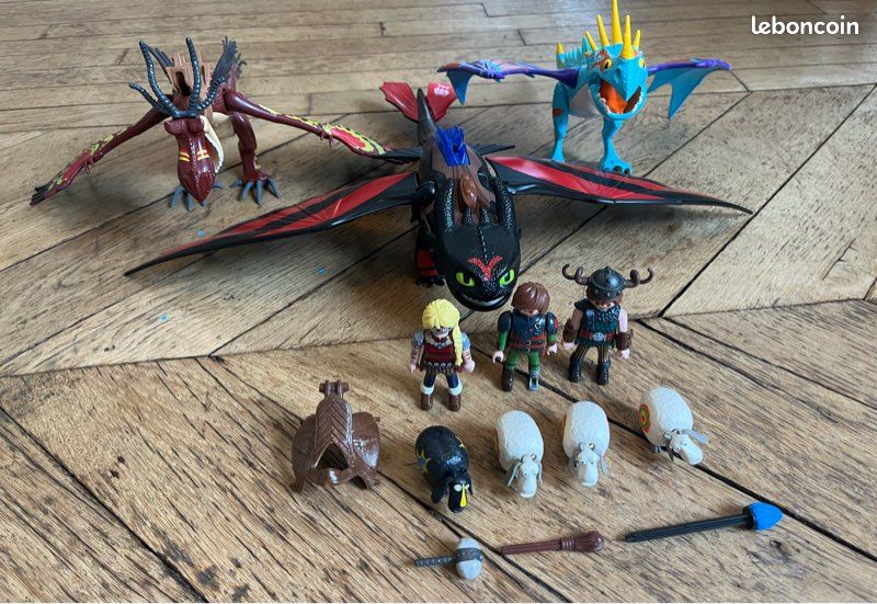 Lot 3 dragons Harold (image 2)
