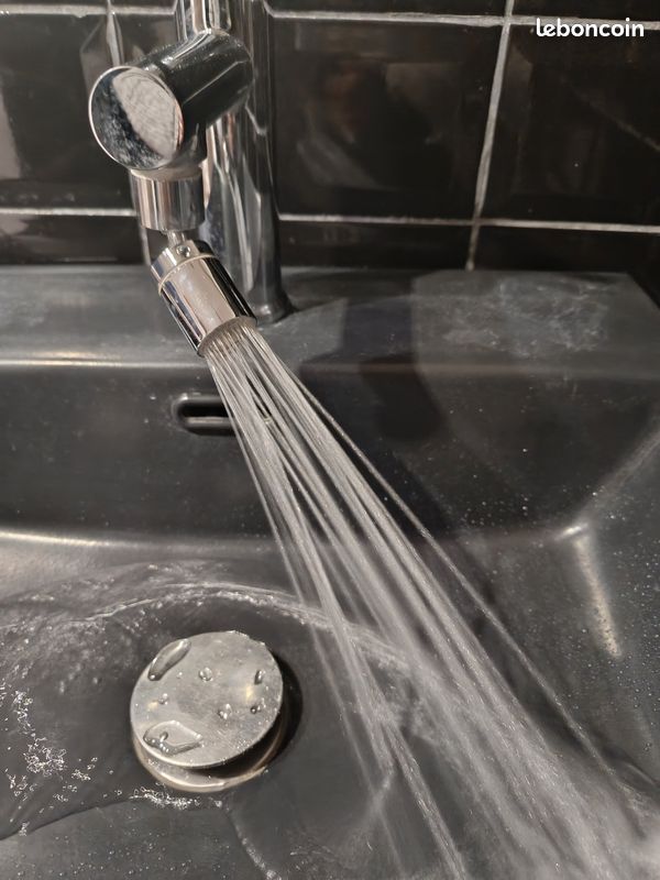 Embout de robinet rotatif 2 jets différents économiseur d'eau (image 1)