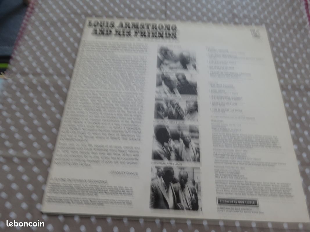 Disque vinyle 33t. / 30cm Louis ARNSTRONG and his FRIENDS (image 2)
