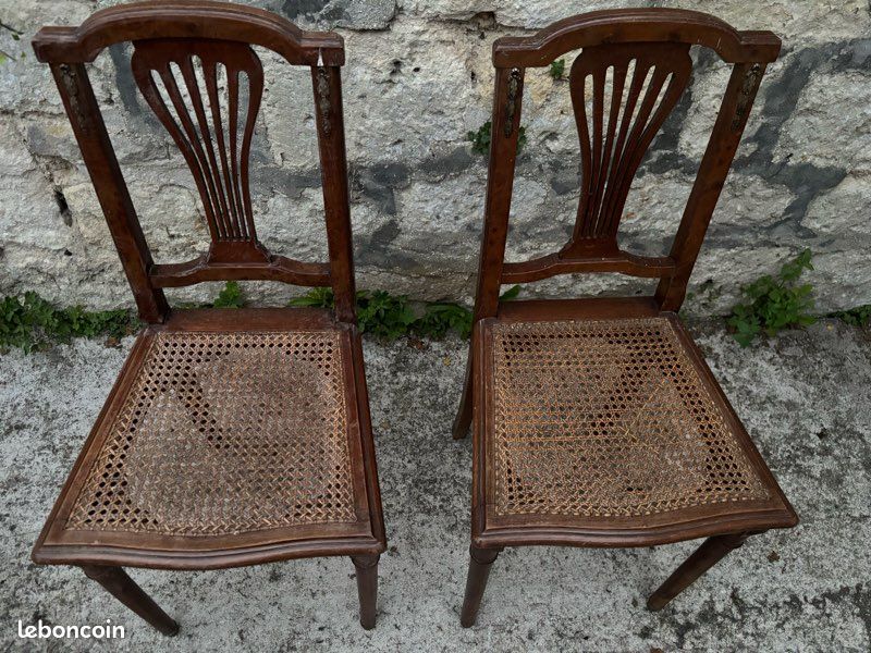 Paire de chaises montgolfière style empire (image 2)