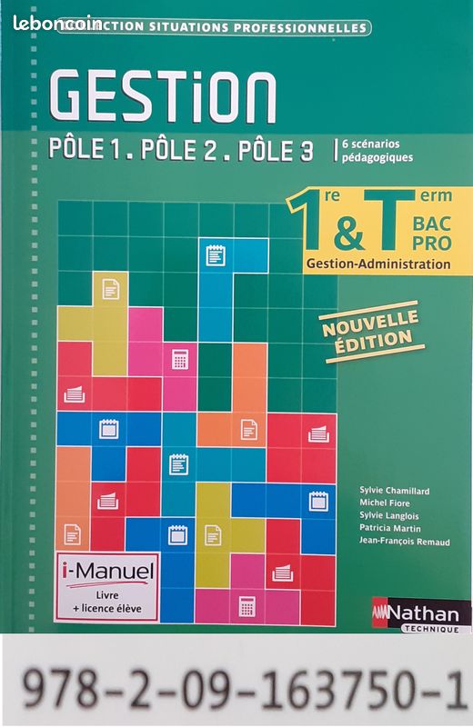 NEUF - Gestion-Administration Pôles 1, 2, et 3 + 6 scénarios pédagogiques - 1re ET Term. Bac Pro GA (image 1)