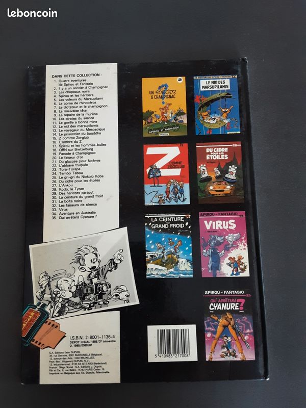 Spirou et Fantasio Qui arrêtera Cyanure Tome 35 EO (image 2)