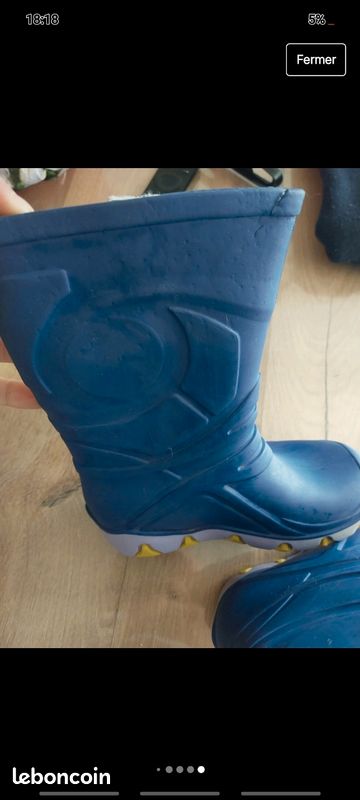 Bottes garçon taille 24/25 (image 5)