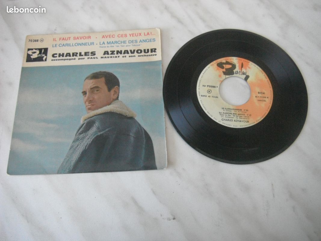 Disque 45t charles aznavour il faut savoir (image 1)