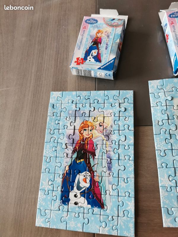 Lot 3 mini puzzle reine des neiges (image 2)