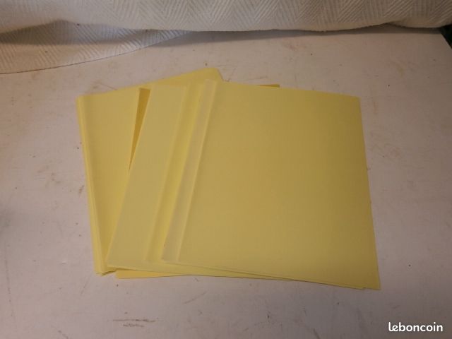 25 Chemises cartonnées jaune de classement pour bureaux (image 5)