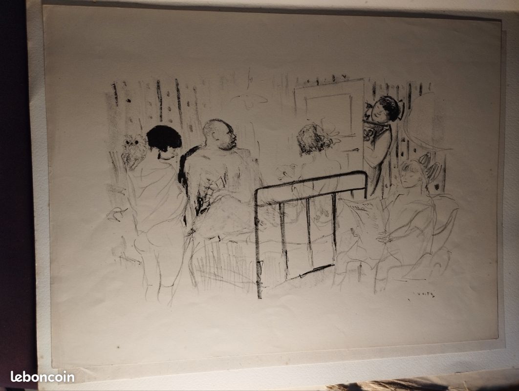 Lithographie originale Vertes Maisons (closes) (image 12)